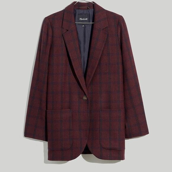 Madewell Jackets & Blazers - Madewell Plus Larsen Blazer in Windowpane
